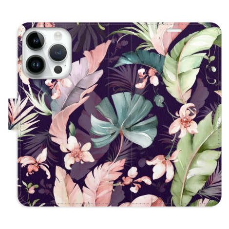 Flipové puzdro iSaprio - Flower Pattern 08 - iPhone 15 Pro