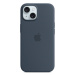 iPhone 15 Silicone Case with MS - Storm Blue