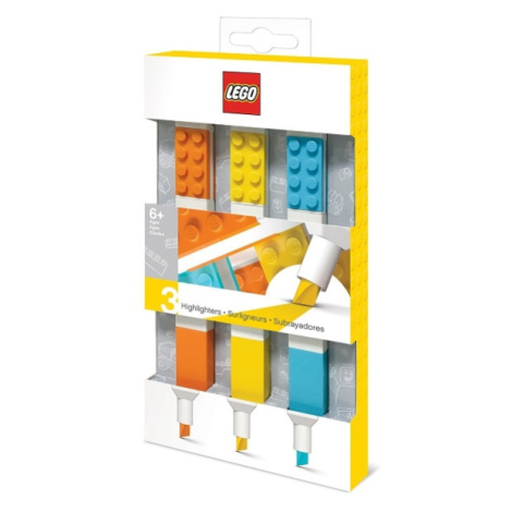 LEGO Stationery LEGO Zvýrazňovače, mix barev - 3 ks