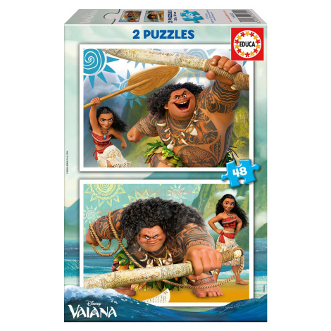 Educa detské puzzle Vaiana 2x48 dielikov 16952