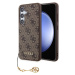 Guess 4G Charms Zadný Kryt pre Samsung Galaxy S24+ Brown