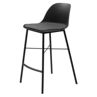 Furniria Dizajnová barová stolička Jeffery čierna