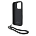 BMW Leather Signature and Strap Zadný Kryt pre iPhone 16 Pro Black