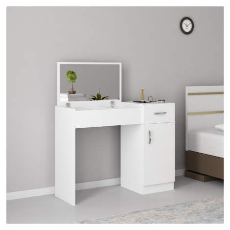 Toaletný stolík INCI 74 cm biely Kalune Design
