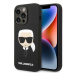 Kryt Karl Lagerfeld KLHMP14LSLKHBK iPhone 14 Pro 6,1" hardcase black Silicone Karl`s Head Magsaf