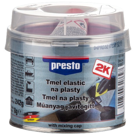 PRESTO Tmel na plasty cierny 1000 g