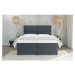 Sivá boxspring posteľ s úložným priestorom 160x200 cm Rico – Ropez