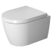 Závesné WC Duravit ME by Starck Compact, Rimless, s HygieneGlaze, alpská bielá 2530092000