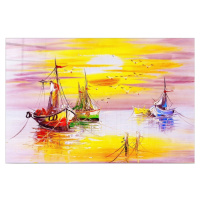 Sklenený obraz 70x50 cm Sunset - Wallity