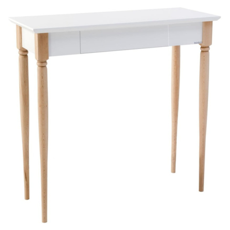Biely pracovný stôl Ragaba Mamo, šírka 65 cm