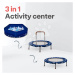 Trampolína Activity Center 3-in-1 Blue smarTrike skladacia okrúhla s obvodom 92 cm s rúčkou bazé