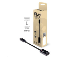 Club3D Active DisplayPort adaptér 1.4 na HDMI 2.0b, HDR, 19cm