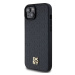 DKNY PU Leather Repeat Pattern Stack Logo Magsafe Apple iPhone 15 Plus DKHMP15MPSHRPSK Black