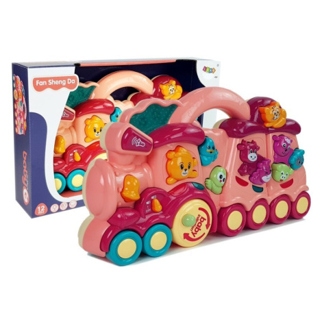mamido  Detská interaktívne lokomotíva ružová