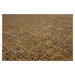 Kusový koberec Alassio zlatohnědý čtverec - 150x150 cm Vopi koberce