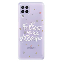 Odolné silikónové puzdro iSaprio - Follow Your Dreams - white - Samsung Galaxy A22