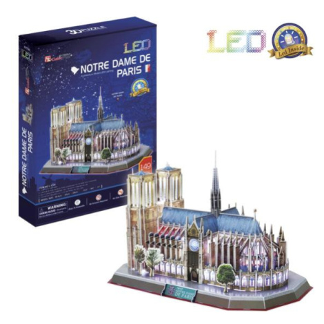 Puzzle 3D Notre Dame de Paris / led - 149 dílků