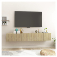 vidaXL Závesné TV skrinky 3 ks dub sonoma 60x30x30 cm