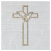 Kresťanský krížik z dreva na stenu
