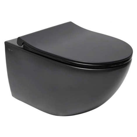 WC závesné SAT Infinitio vrátane dosky softclose, zadný odpad SATINF011RREXPBKM SATINF011RREXPBK