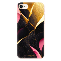 Odolné silikónové puzdro iSaprio - Gold Pink Marble - iPhone 8