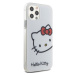 Plastové puzdro Hello Kitty na Apple iPhone 12/12 Pro HKHCP12MHCKHST IML Head Logo biele