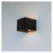 Nástenné LED svetlo Cube batéria magnetické čierna