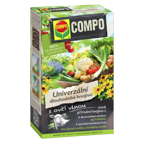 COMPO Univerzálne dlhodobé hnojivo s ovčou vlnou 750 g