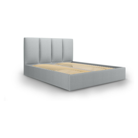 Svetlosivá dvojlôžková posteľ Mazzini Beds Juniper, 180 x 200 cm Mazzini Sofas