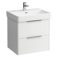 Kúpeľňová skrinka pod umývadlo Laufen Base 58,5x39x52,5 cm biela lesk H4022521102611