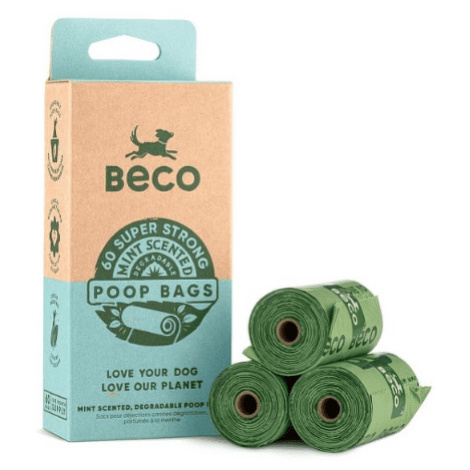 BECO Bags vrecká na exkrementy pepermintová aróma 60 ks