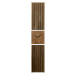 Závesné hodiny z dubového dreva Lamele 155cm FlexiStyle z235-d1