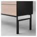 Čierne kovové podnožie pre skrine 86x38 cm Edge by Hammel - Hammel Furniture