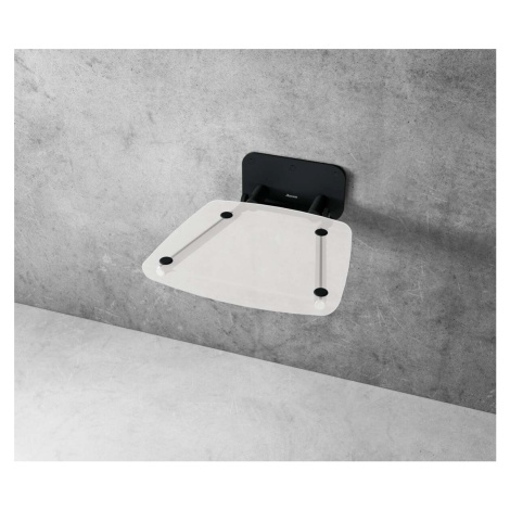 Sprchové sedátko Ravak OVO B sklopné š. 36 cm číra / čierna B8F0000059