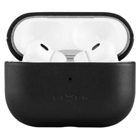 FIXED PodsLeather kožené puzdro s MagSafe pre Apple AirPods Pro 2 čierne