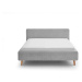 Sivá čalúnená dvojlôžková posteľ 140x200 cm Mattis - Meise Möbel
