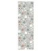 DEKORNIK Simple Olschood Graphic Flower Pattern Gray - Tapeta