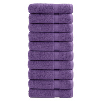 vidaXL Prémiové osušky SOLUND 10 ks fialové 100x150 cm 600 g/m2