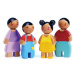 Drevené postavičky rodina Sunny Doll Family Tender Leaf Toys mama otec a 2 deti