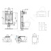 IDEAL STANDARD - ProSys Set predstenovej inštalácie, klozetu a sedadla Strada II, tlačidla Oleas