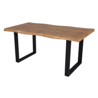 Sconto Jedálenský stôl ADDY dub divoký/čierna, šírka 160 cm
