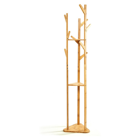 Blumfeldt Vešiak s rozvetvením, trojuholníkový, 3 police, 32,5 × 166 cm (Ø × H), 100 % bambus