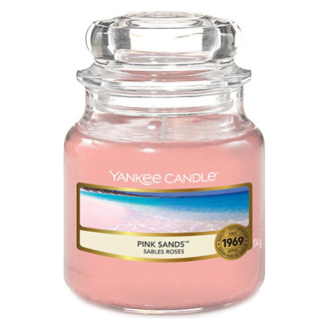 Yankee Candle, Ružové piesky, Sviečka v sklenenej dóze 104 g