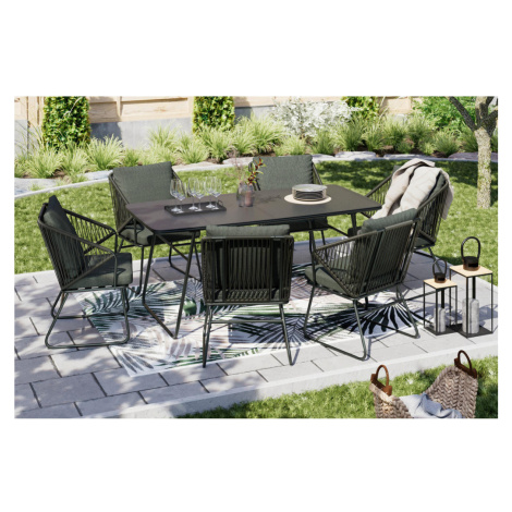 Ambia Garden ZOSTAVA ZÁHRADNÉHO NÁBYTKU kov, plast, sklo, textil Ambia Home