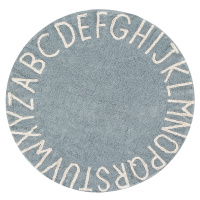 Přírodní koberec, ručně tkaný Round ABC Vintage Blue-Natural - 150x150 (průměr) kruh cm Lorena C