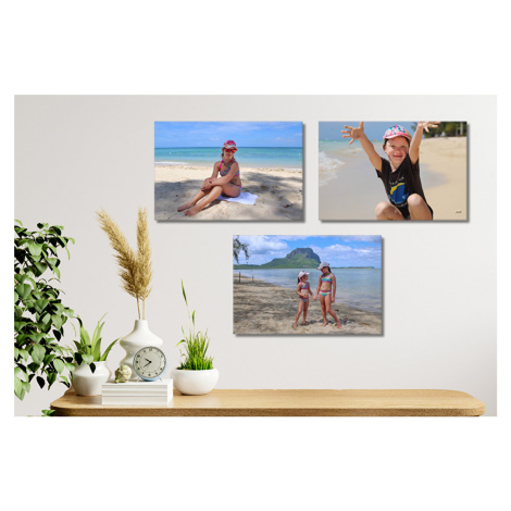 Fotoobrazy 3 kusov 45x30 z vlastnej fotografie, Plátno 100% bavlna: Premium Canvas 390g/m², S la