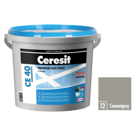 Ceresit Flexibilná škárovacia hmota CE 40 Aquastatic Cementgrey, 5 kg