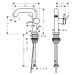 Hansgrohe Tecturis S, páková umývadlová batéria 110 Fine CoolStart EcoSmart+ s odtokovou súpravo