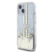 Guess PC/TPU Liquid Glitter Gold Stripe Zadný Kryt pre iPhone 15 Plus Transparent