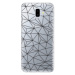 Odolné silikónové puzdro iSaprio - Abstract Triangles 03 - black - Samsung Galaxy J6+
